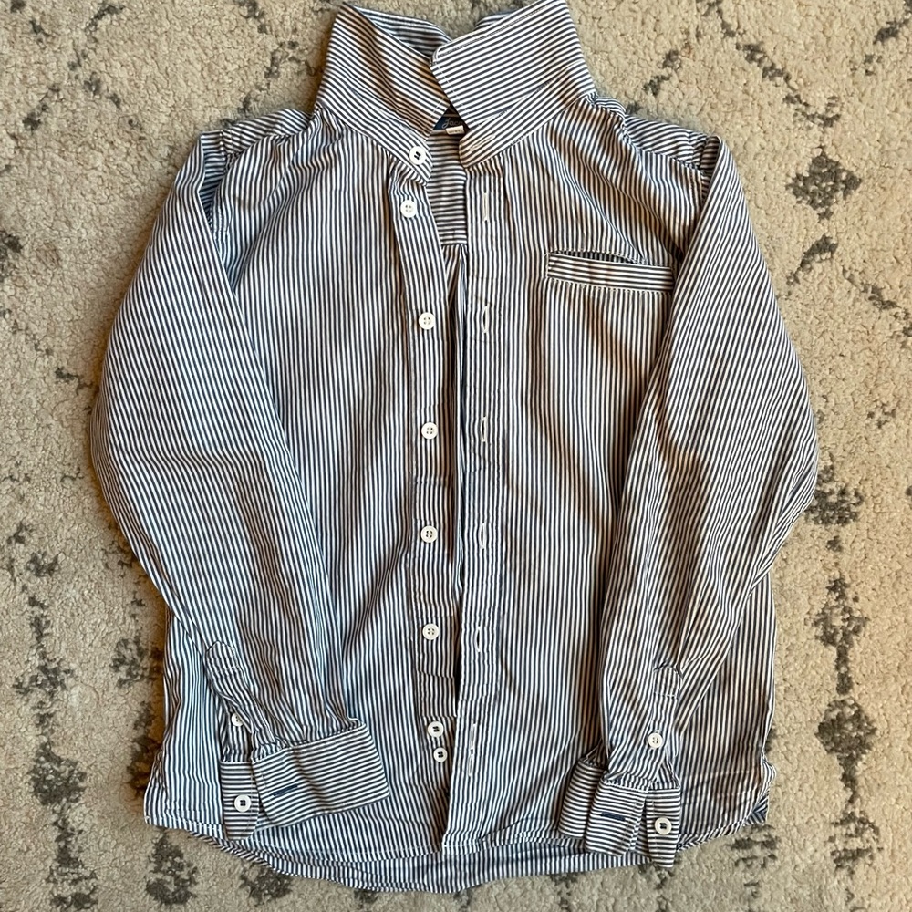 Jacadi blue striped blouse